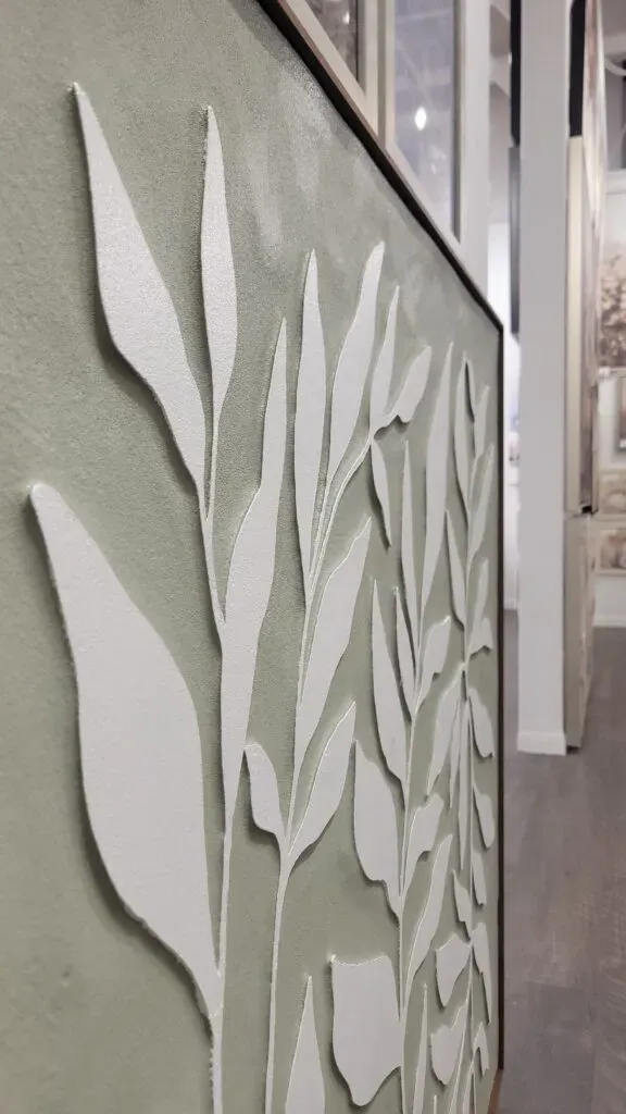 Closeup of botanical art